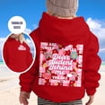 thumbnail image 2 of LUOGENLI Cute Sweatshirts for Girls 10-12 Preppy Girl's Hoodie Long Sleeve Soft Sweatshirt Graphic Hoody Kids Cute Pullovers Top Clothes for Girls Cute Sweatshirts for Girls Red 2-3 Years, 2 of 6