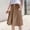Khaki, variant on Tsesme Women’s Dressy Shorts Casual Elastic Waist Wide Leg Loose Short Pant High Waisted Shorts with Pockets