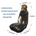 thumbnail image 4 of Sikiie Ruins Tiger Warrior Car Seat Protector 2 Pack Car Seat Cushion Mat, Car Seat Covers for SUV, Truck, Van, 4 of 7