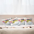 thumbnail image 3 of Ambesonne Colorful Throw Pillow Cover 4 Pack, Entertainer Comedian, 18", Multicolor, 3 of 6
