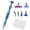 darkblue, variant on Diamond Painting Pen Kit with Threaded Metal Tips, 6-in-1 Screw Design Drill Pen Set with Storage Case for DIY Diamond Art