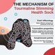 thumbnail image 2 of 5 pares de calcetines moldeadores de acupresión de turmalina, calcetines de salud adelgazantes de turmalina Afiz, turmalina adelgazante para la salud, 2 of 5