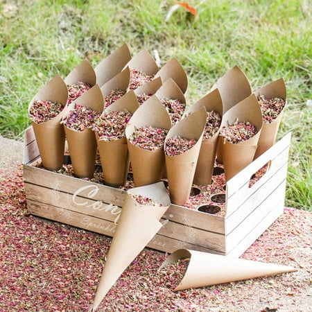 

Honrane Confetti Cone Box Food Grade High Durability 5 Styles Confetti Candy Food Cone Holder Party Paper Tray Party Supplies