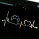 thumbnail image 3 of Etiquetas engomadas lindas del coche Funny Heartbeat Cat Paw Print Dog Paw, 3 of 7