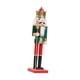 thumbnail image 1 of Adorno de estatua de cascanueces Figura navideña Obra de arte decorativa Regalo Manualidades para Cetro, 1 of 9