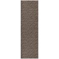 thumbnail image 2 of Addison Rugs Dream Shag Premium Machine Washable Transitional Houndstooth Chocolate Runner Rug, 2'3" x 7'6", 2 of 8
