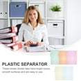 thumbnail image 4 of HSHDLDF A5 Binder Dividers Labels Transparent PVC Binder Divider Pages Plastic Binder Dividers Insertable Indexing Cards Binder Page, 10pcs, 4 of 7