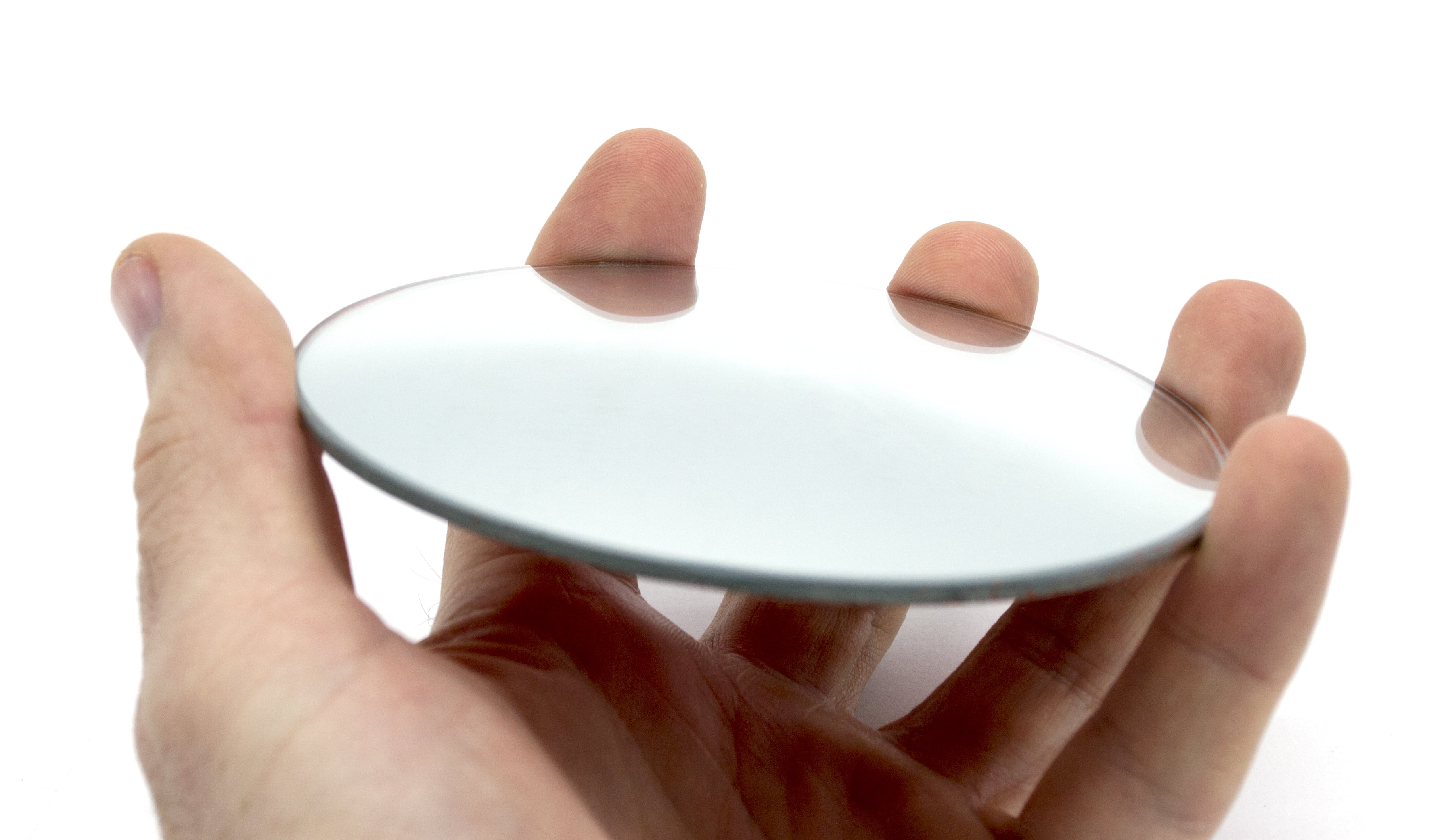 Round Convex Glass Mirror 4" (100mm) Diameter 100mm Focal Length