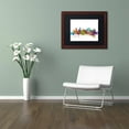 thumbnail image 3 of Trademark Fine Art "Vancouver Canada Skyline" Canvas Art by Michael Tompsett Black Matte, Wood Frame, 3 of 4