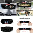 thumbnail image 6 of Yuyamidu 12 PCS Butterfly Car Seat Cover for Front Seats American Flag Rearview Mirror Cover Steering Wheel Cover Safe Belt Pads Armrest Pad Garbage Can Air Vent Organizer Keychain Coasters, 6 of 7