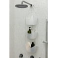 thumbnail image 3 of Bask Shower Caddy White/Nickel, 3 of 3
