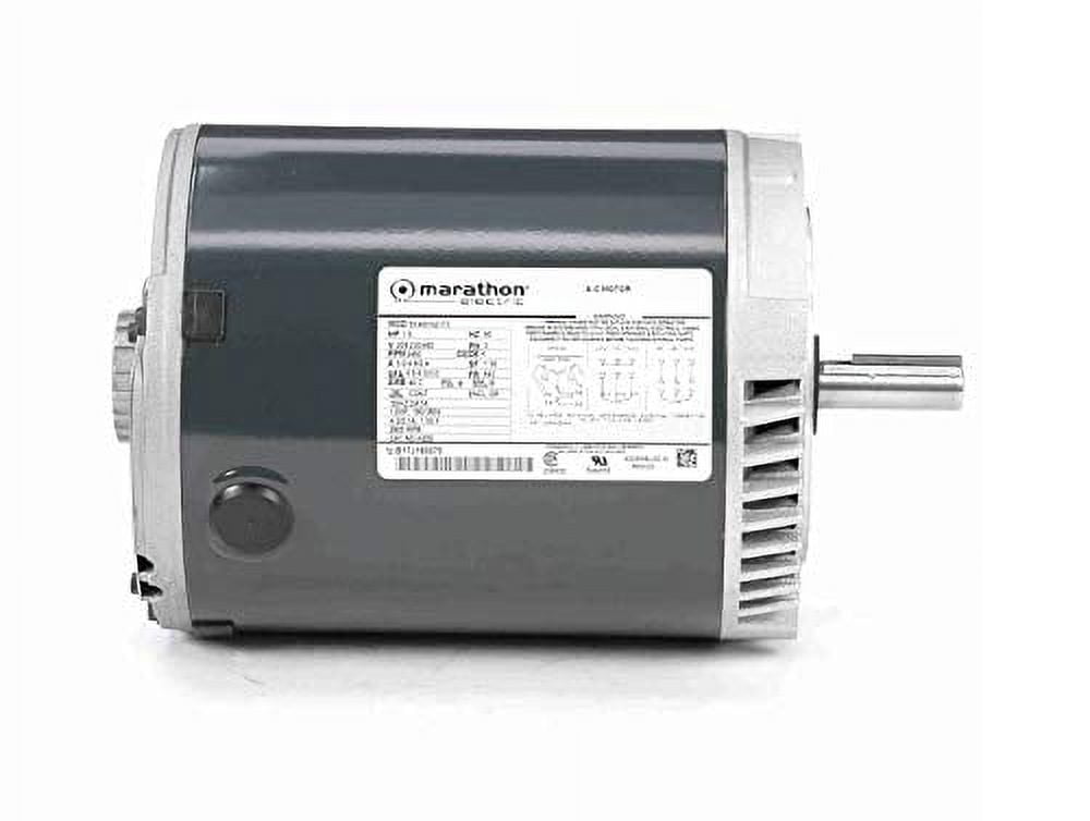 Marathon K222 56C Frame General Purpose Motor, 3 Phase, C-Face Footless, Open Drip Proof, Ball Bearing, 5.0-4.8/2.4 amp, 1-1/2 hp, 3600 rpm, 208-230/460V, Suitable for Use on VFD