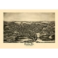 thumbnail image 2 of Norris 14x11 White Modern Wood Framed Museum Art Print Titled - Houlton Maine - Norris 1894, 2 of 4