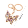 thumbnail image 6 of SmartBy Rhinestone Butterfly Keychain Sparkly Butterfly Charm with Keyring Elegant Enamel Butterfly Keychain Gift for Women Girls, 6 of 7