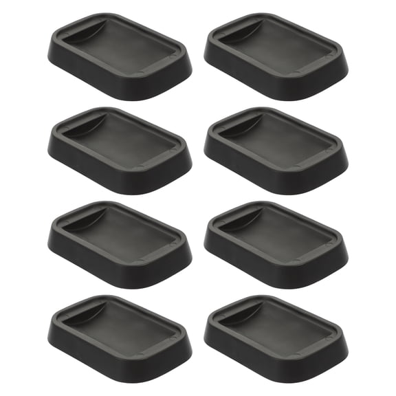 Anti-skid Wheel Pad Office Chair Stopper Square Rug Roller Stoppers Caster Cups for Carpet 8 Pcs