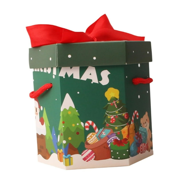 Caja de dulces de Navidad Macarena portátiles 10 cm x 5,6 cm x 10,9 cm