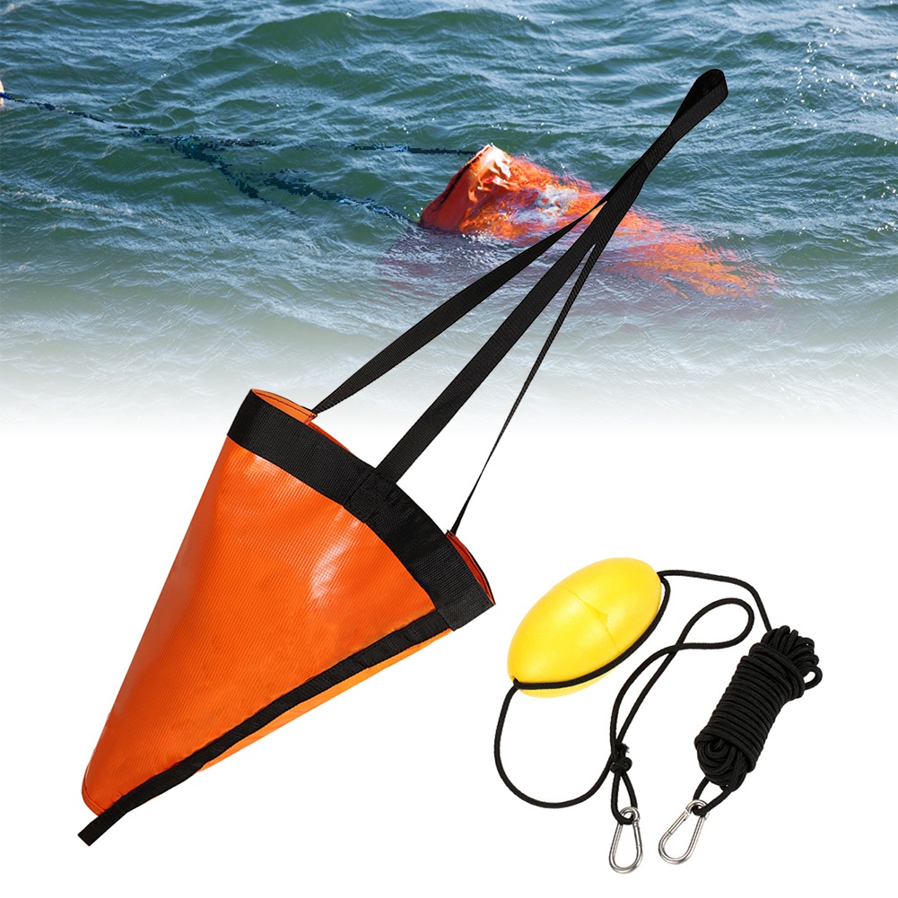 Hesroicy Marine Boat Fishing Kayak Canoe Rowing Brake Drift Float Sock
