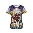 thumbnail image 5 of Animation My Hero Academia Women's T Shirts Round Neck Short-Sleeve Soft T-Shirt Summer Casual Tee Tops 3D Printing Tee Shirt, 5 of 6