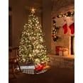 thumbnail image 5 of Brown Plaid Christmas Tree Skirt 48 Inches Large Christmas Skirt Tree, Farmhouse Buffalo Checkered Vintage Tree Skirt Christmas Decorations for Fireplace Party Holidays Indoor Outdoor, 5 of 7