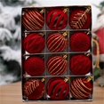 thumbnail image 3 of 15PCS Large Classic Velvet Christmas Balls, 60MM/2.36'' Christmas Handmade Flocked Ornaments Christmas Tree Bulbs Christmas Decorations for Xmas Home Indoor Outdoor Holiday Wedding Party Decoration, 3 of 8