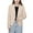 ZG Beige, variant on Girls Suit Blazer Jacket with Inner Pocket Long Sleeve Notched Collar Lapel Collar Open Front Casual Kids Blazers Suit 5 Years-6 Years