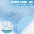 thumbnail image 3 of Almohada cervical CloudBliss de espuma viscoelástica ergonómica 61 x 35 cm, 3 of 7