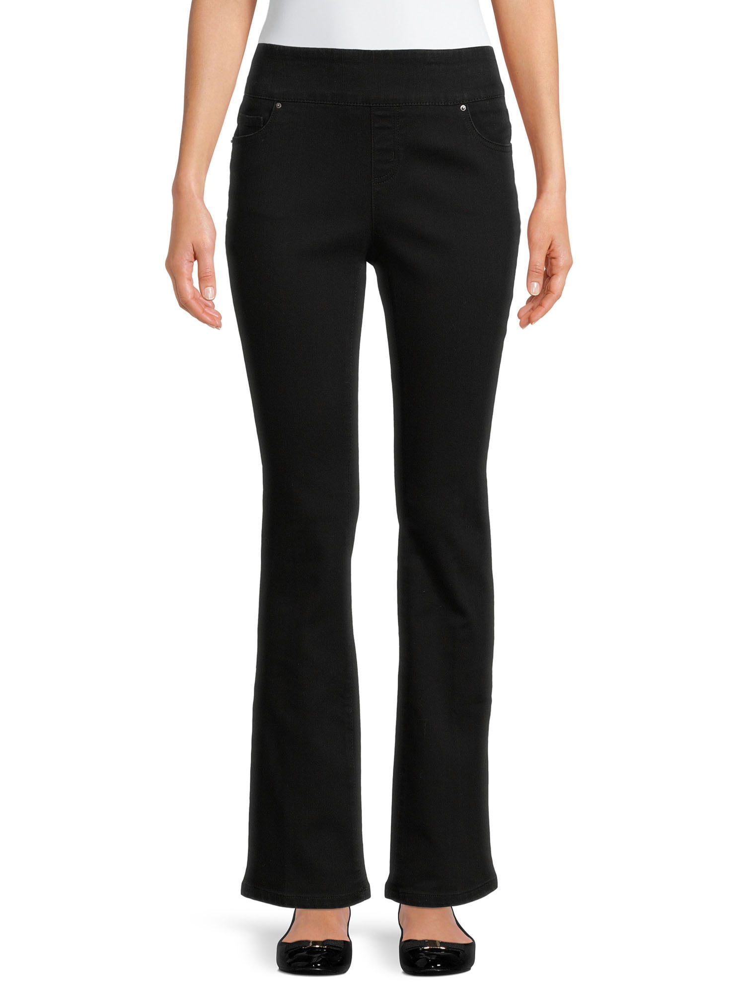 The Pioneer Woman Pull-On Embroidered Bootcut Jeans, Women’s - Walmart.com