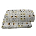 thumbnail image 4 of Grey and Yellow Foot Rest, Paisley Style Flowers Ivy Swilrs Leaves Image, Non-Slip Backing Adjustable Ergonomic Memory Foam Leg Support for Office, Pale Grey Marigold, by Ambesonne, 4 of 5