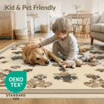 thumbnail image 4 of ODIKA 4'x6' Washable Area Rug Motif Cowboy Distressed Round Runway Themed Hooks Flowing Dynamic for Bedroom, Reading Nook, Pet Friendly & Non-Shedding, 4 of 7
