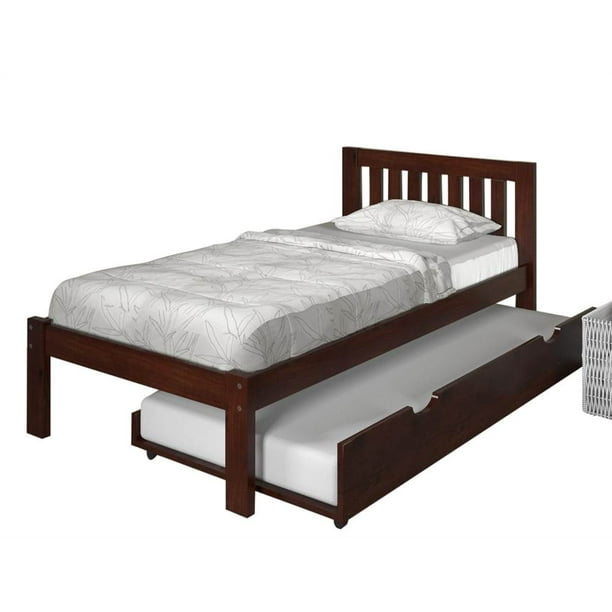 Twin Single Bed With Trundle Unit In, Wooden Single Bed Frame Philippines