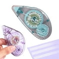 thumbnail image 2 of Double Sided Tape Roller Adhesive Glue Runner for Scrapbooking Crafts Office School Home Diy Strong Sticky Waterproof (3.5X1.5In) Blue, 2 of 5