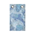 thumbnail image 1 of Jellyfish Hanging Pocket Organizer, Repetitive Pattern with Dolphins on Abstract Rounds, Printed Polyester Storage Bag with Pockets, 9" x 27", Pale Sky Blue Multicolor, 1 of 2