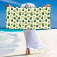 thumbnail image 5 of Picia Avocado1 Print Silver Fox Velvet Beach Towel,Quick-Dry Beach Towel,Lightweight Travel Towel,Portable Beach Towels, 5 of 6