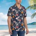 thumbnail image 5 of Xecao Hawaiian Style print Hawaiian shirt - a stylish short-sleeve button-down for men, perfect for casual beach and tropical outings., 5 of 9