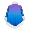 thumbnail image 4 of RXMEKW Châle Sans Manches à Col Épais pour Femmes en Acrylique, Poncho d'Intérieur Vert Armée, 4 of 6