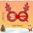 thumbnail image 4 of 12Pcs Christmas Glasses Glitter Holiday Party Glasses Frames Christmas Decoration Accessories Costume Eyeglasses for Christmas Parties Holiday Favors (One Size Fits All), 4 of 7