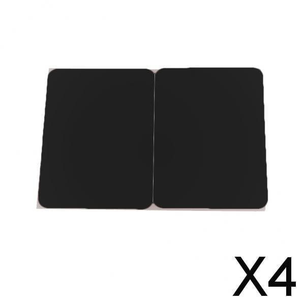 Paquete de 4 fundas para reposamuñecas con protector de trackpad para teclado Baoblaze color negro