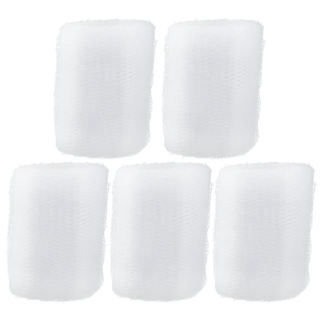 Rollo de cinta de malla de 5 rollos, rollo de hilo de bricolaje para decoración de coche de boda, color blanco