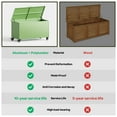 thumbnail image 6 of GONICHA 150 Gallon Outdoor Storage Box with Swivel Wheels,Waterproof Deck Box with Lid for Patio Furniture, Garden Tools, Outdoor Cushion,Green, 6 of 7
