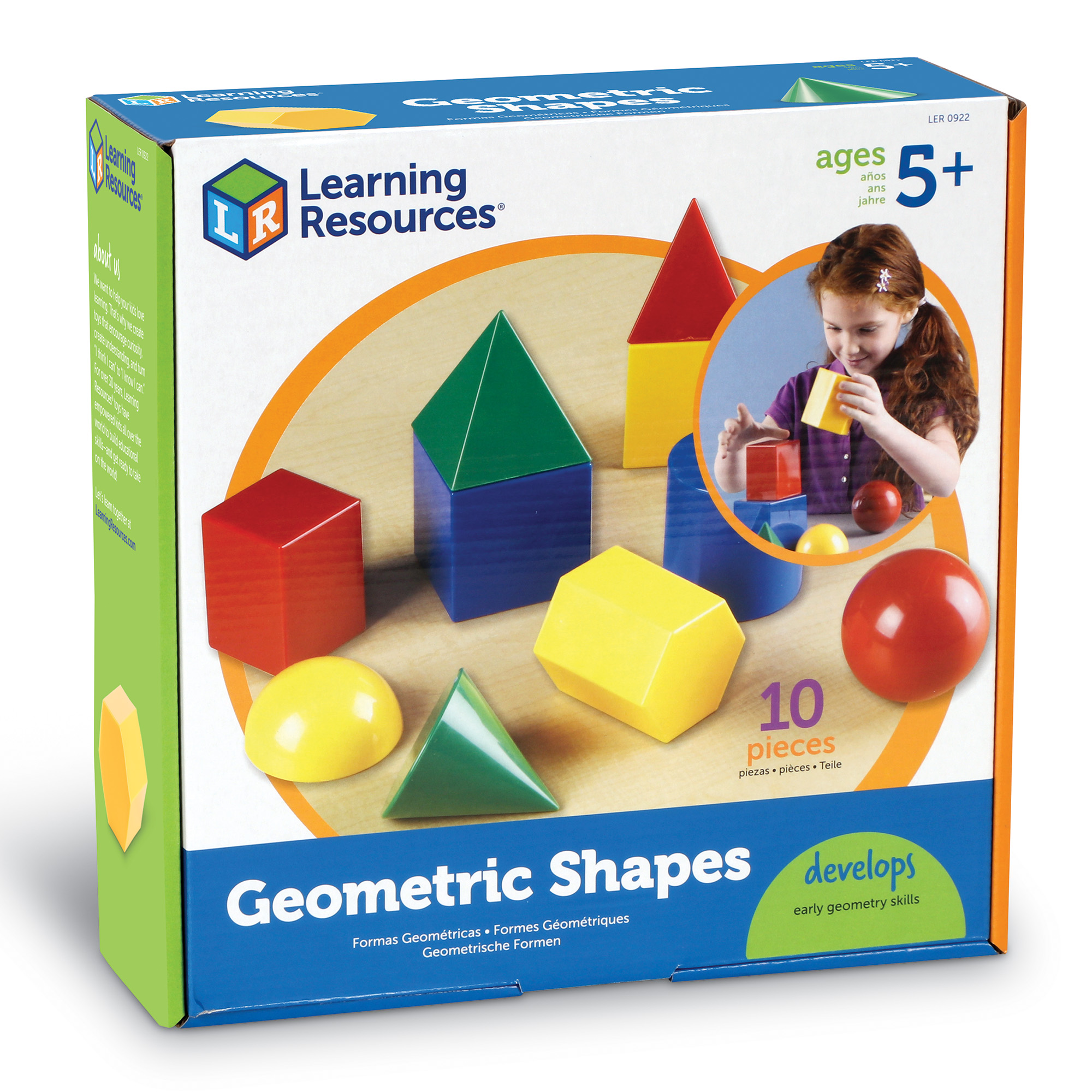Learning Resources, LRN0922, Large 3" Geometric Shapes Set, 10 / Set, Multi - image 5 of 5