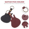 thumbnail image 3 of WEUVEB 2Ud Estuche Portátil Para Púas De Guitarra Con Forma De Guitarra Cuero Resistente, 3 of 6