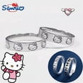 thumbnail image 2 of Sanrio-Conjunto de anillos abiertos de Hello Kitty para pareja y niña, anillo ajustable a la moda, accesorios de joyería, regalo, 2 of 4