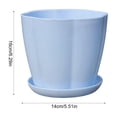 thumbnail image 3 of 6 Inch Plastic Plant Pots, 1pc Flower Pots,Planters with Drainage Holes & Saucers, Indoor Outdoor Garden Pots for Home Decor, 3 of 6