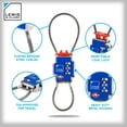 thumbnail image 3 of Candado TSA de combinación de 3 dígitos Lewis N. Clark, azul, 3 of 7