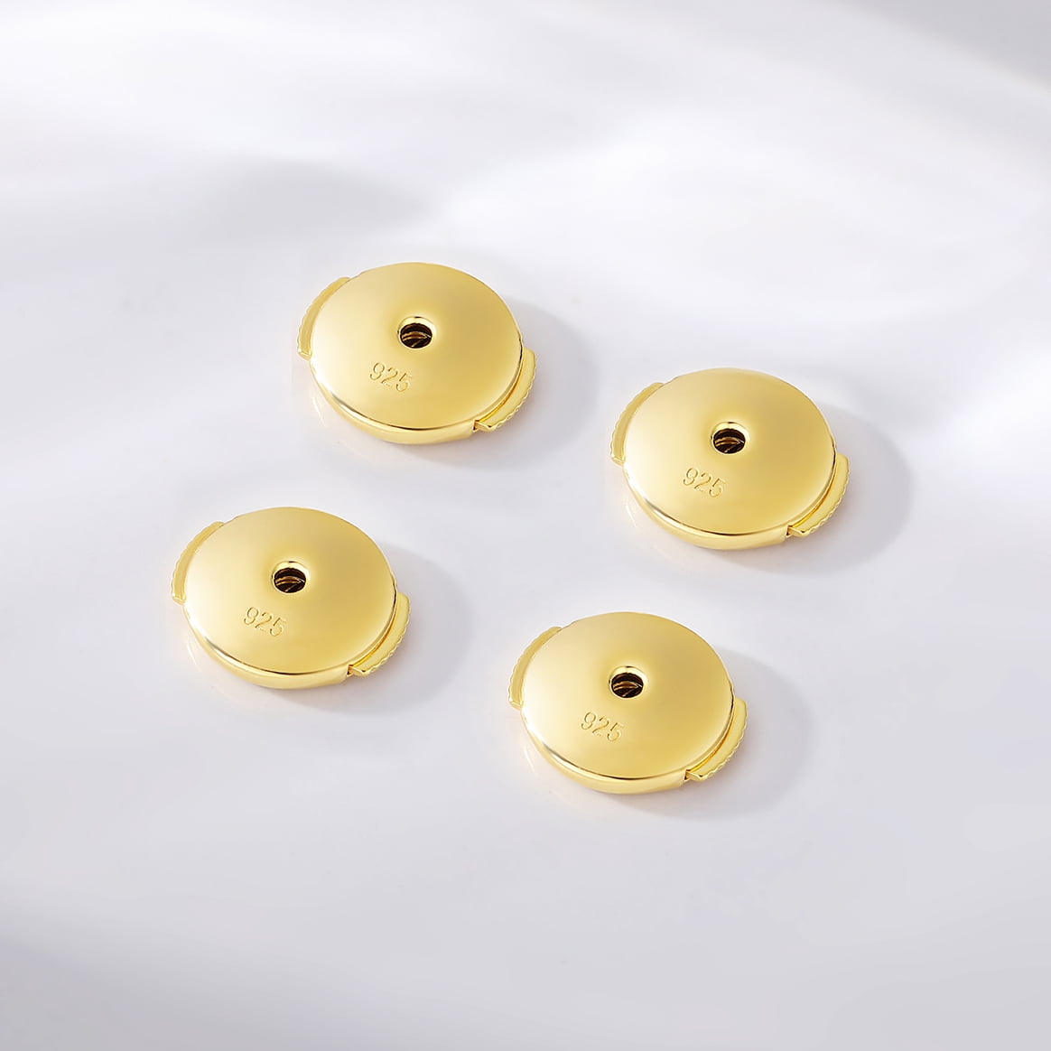 Jiamiaoi Earring Backs Locking Earring Backs for Studs 925 Sterling Silver Earring Backs Lifters Replacement Earring Backs Butterfly Clasp for Studs