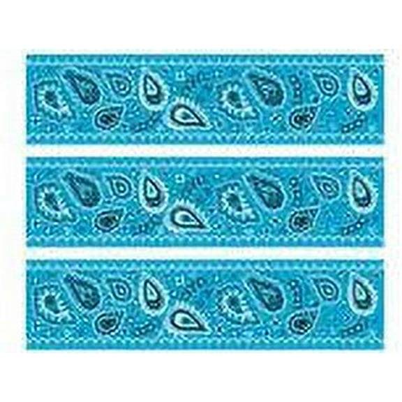 Blue Bandana Extra Large Edible Border Cake Topper