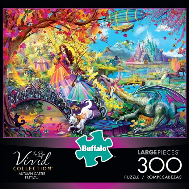 Buffalo Games Vivid Collection Autumn Castle Festival 300 Pieces