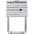 thumbnail image 6 of Home Basics Mind your Manners Multi-Purpose Foldable TV Tray Table, White, 6 of 6