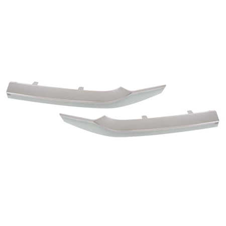 KarParts360 For Honda Odyssey 2014 2015 2016 2017 Grille Trim Driver And Passenger Side | Pair | Upper | CAPA Certified | Chrome | Replacement For HO1212112 HO1212112C HO1213112 HO1213112C