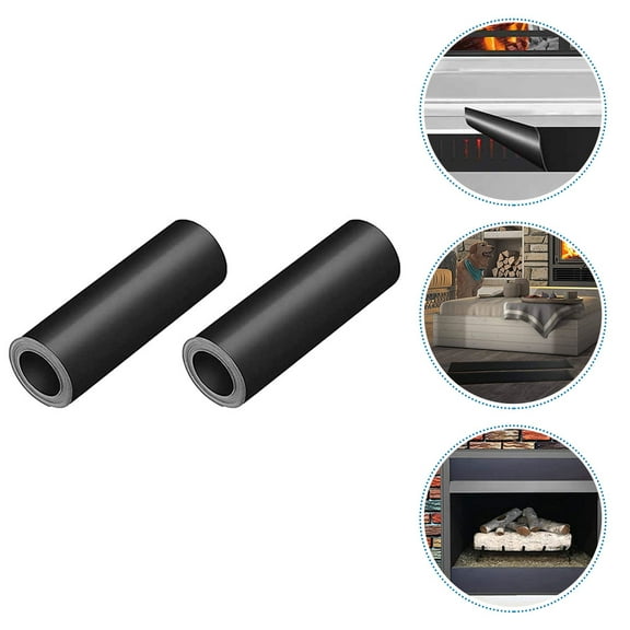 LOLIPPYY 2-Pack Black Magnetic Fireplace Screens for Indoor Use, Cold , Easy to Install and